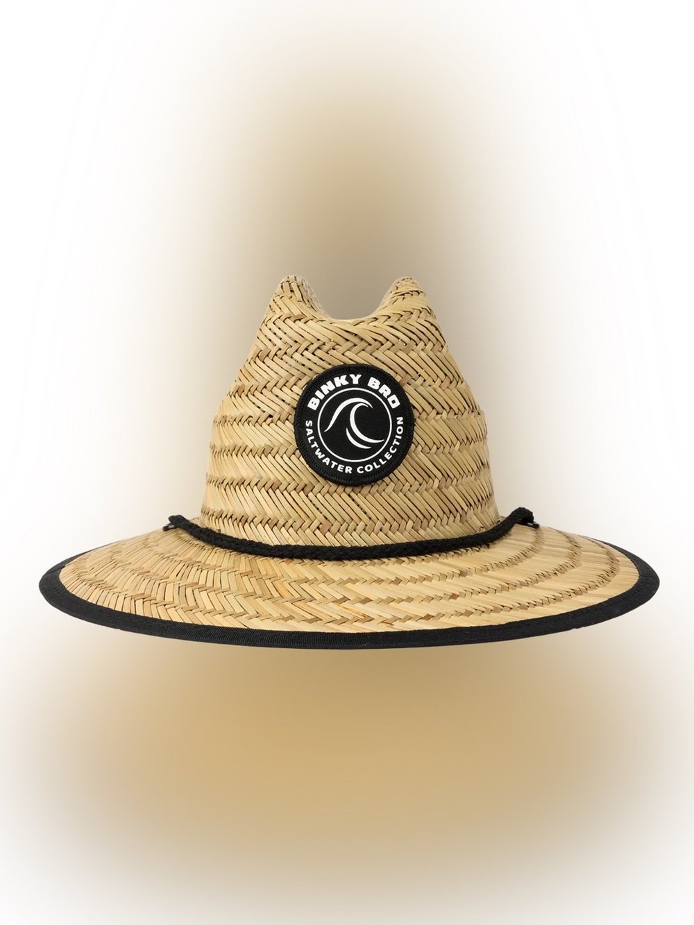 Binky Bro- Barney Patrol (Hallowed) Straw Lifeguard Hat Natural, Toddler 1-3 yrs